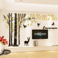 thumbnail image 1 of tendo 3D Wall Stickers Photo Frames FamilyTree Wall Decal Easy to Install &Apply DIY Photo Gallery Frame Decor Sticker H Gold Large, 1 of 1