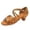 a-Khaki8931, variant on VNKIDY Girls Kids Solid Color Sandals With Crisscross Straps Buckle Ankle Strap Suede Insole Medium Heel Breathable Latin Dance Shoes For Daily Wear Black 10-11 Years