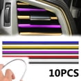 thumbnail image 3 of Fairnull 10Pcs Universal U Shape Car Air Conditioner Outlet Trim Strip Grille Decoration, 3 of 8