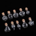 thumbnail image 3 of 10pcs Botellas de Viales Tapón de corcho Almacenamiento decorativo Hugo Mini botellas con tapón de corcho, 3 of 10
