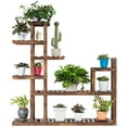 thumbnail image 2 of Patiojoy 7-Tier Wooden Plant Stand Flower Display Rack with Hollow-Out Storage Shelf, 2 of 6