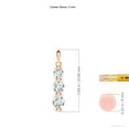 thumbnail image 3 of ANGARA Three Stone Lab Grown Diamond Journey Pendant for Women in 14K Rose Gold (Size-5mm| Color-F-G| Clarity-VS) | April Birthstone, Anniversary, Jewelry Gift for Women | Lab-Grown Diamond Necklace, 3 of 8