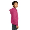 thumbnail image 3 of Port & Company ® - Youth Core Fleece Full-Zip Hooded Sweatshirt. PC90YZH, 3 of 6