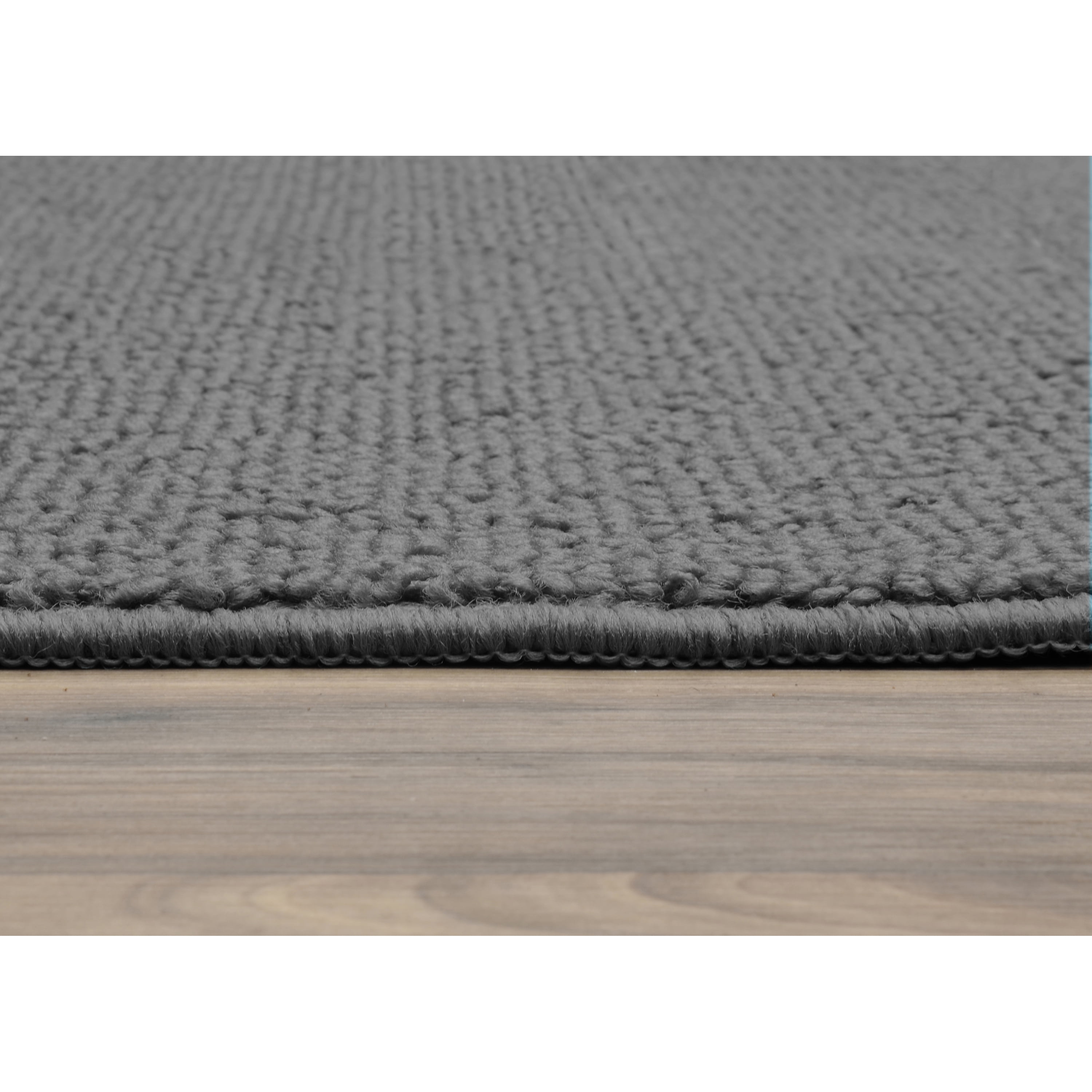 Garland Rug Brentwood Double Quatrefoil Polypropylene Cinder Gray Indoor/Outdoor Area Rug, 4' x 6'
