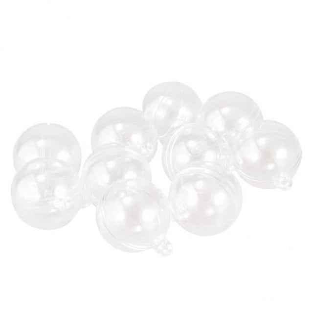 2x10pcs Adornos De Bolas Rellenables De Plástico Transparente Caja De Dulces Navideños Artesanía 3cm Sunnimix Adorno de bola rellenable