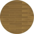 thumbnail image 1 of Ahgly Company Indoor Round Patterned Saddle Brown Area Rugs, 3' Round, 1 of 6