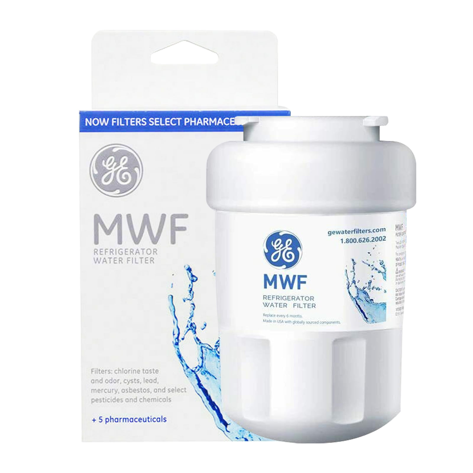 4 Packs Fits GE MWF MWFP HWF GWF GWF01 GWF06 GWFA Kenmore 46-9991 Water Filter 