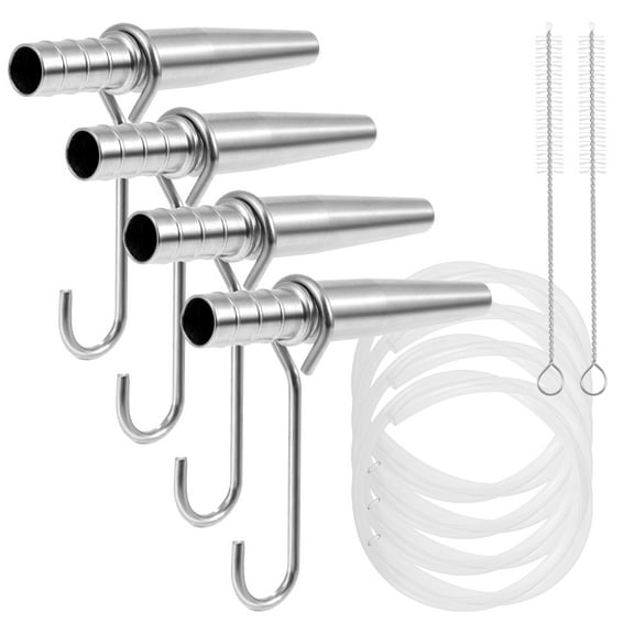 Sutowe Maple Syrup Tapping Kit Easy to Use Hydrometer Test Cup Kit Reusable Syrup Tap Set Safe Stainless Steel Maple Tree Taps Kit for Measuring