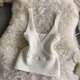 thumbnail image 2 of Sin mangas Front Cross Wrap Top moda Pure Color mujeres V cuello Crossover Top para la fiesta diaria, 2 of 7
