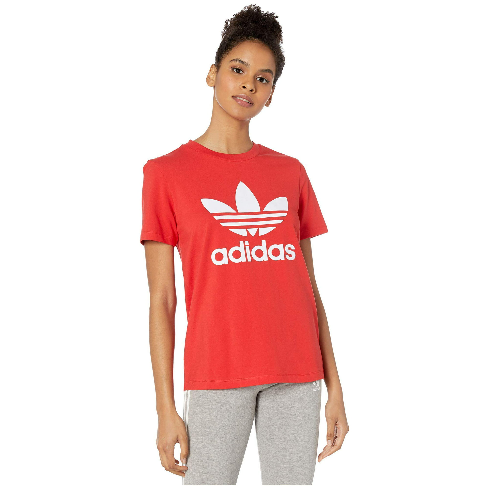 Honger Scheiden Algebra adidas Originals Women's Trefoil T-Shirt, Lush Red/White, XS | Walmart  Canada