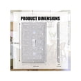 thumbnail image 2 of 2 Pcs Outlet Covers Shiny Silver Rhinestones Wall Plate 1 Gang Toggle Light Switch Cover Decorative Durable Switch Covers, 2 of 4
