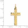 thumbnail image 3 of 10K Yellow Gold Cross Charm (32 X 16) Made In United States 10c322, 3 of 5