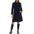 thumbnail image 2 of INSPIRE CHIC Women's Winter Coat Collared Single Breasted Long Sleeve Elegant Pea Coat, 2 of 6