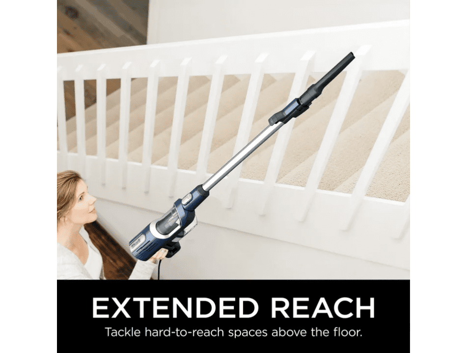 Shark UltraLight Pet Pro Corded Stick Vacuum, Carpet and Hardfloors, Pet Friendly, PowerFins, Removable Handheld, HZ600 Blue
