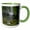 Green/White, variant on 3drose, Usa, Oregon, Cascade Range. Proxy Falls Scenic., 11oz Two-tone Black Mug