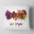 thumbnail image 2 of Designart Las Vegas Skyline - Cityscape Throw Pillow - 16x16, 2 of 5