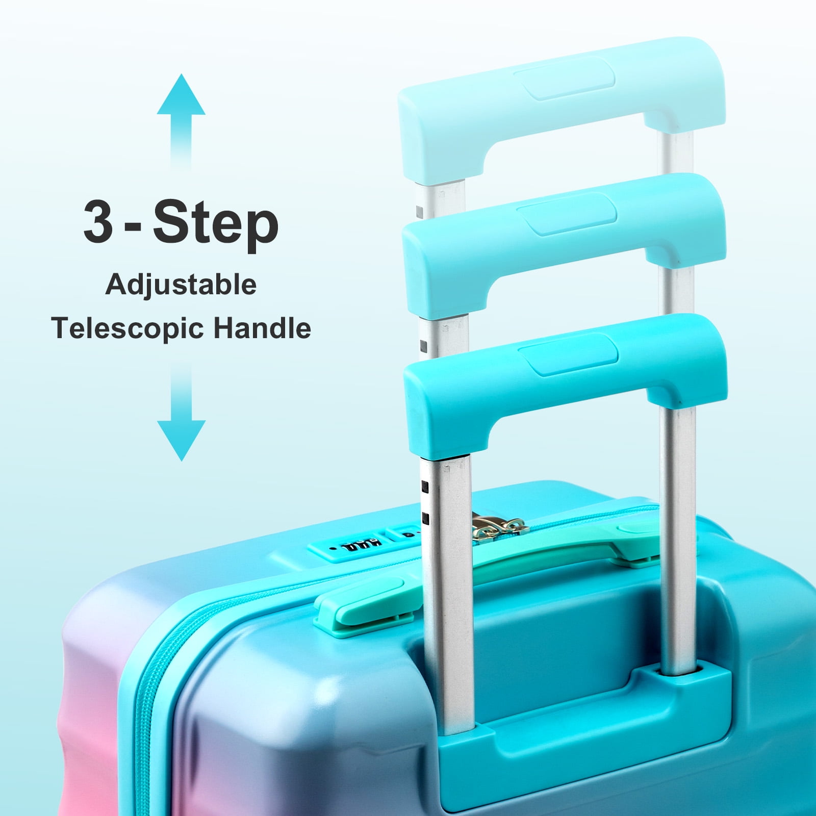 Zimtown Hardshell 20” Luggage Gradient Color Suitcase with Spinner