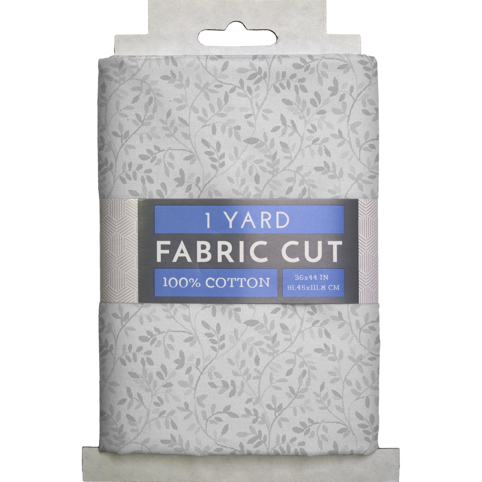 (2 pack) Waverly Inspirations 1 Yard 100% Cotton Italian Leaves, Gray, 44" Wide for Quilting & Sewing