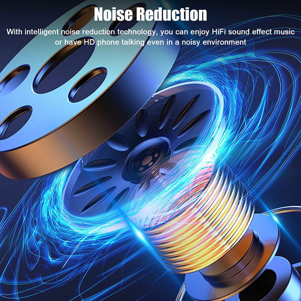 Bluetooth Earpiece,True Wireless Bluetooth Single Earbud with Microphone Noise Cancelling Waterproof Ear-Hook Ear Plug Sport Headset for Cell Phone