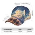 thumbnail image 2 of Rateoe Western Desert Cloud Cowboy Pattern Baseball Cap Outdoor Cap Mountain Dad Hat - Unstructured Soft Cotton Cap-Adjustable UV Protection Cap, 2 of 6