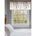 thumbnail image 3 of Fall Autumn Leaf Valances for Windows, Rod Pocket Kitchen Valance Curtains - Soft & Washable Small Window Treatment for Living Room,&nbsp;Bathroom, Fruit Pulp Thanksgiving, 54x18inch, 3 of 9