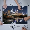 thumbnail image 3 of Cleveland, Ohio, Cleveland Skyline at Night with Terminal Tower, Photography A-92984 (1000 Piece Puzzle, Size 19x27, Challenging Jigsaw Puzzle for Adults and Family, Made in USA), 3 of 4
