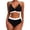 Black, variant on Women's High-Waisted Bikini Set UPF50+ Tummy Control Swimsuits Quick Dry Adjustable Straps Beach Swimwear with Removable Padded Bra Summer Swimwear