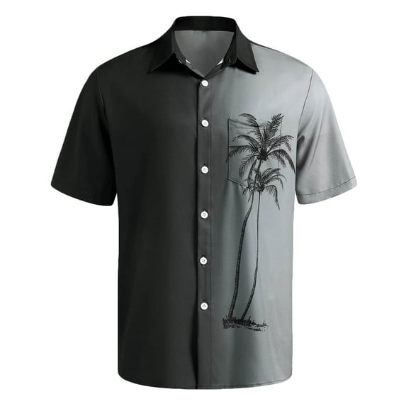 Txeol Men's Hawaiian Shirts Short Sleeve Button Down Aloha Shirt Casual Beach Clothes Limited Time Deal,White,XL