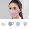 thumbnail image 4 of Masque Éponge 3 Couches Anti-Poussière Anti-Salive Réutilisable Unisexe Bouclier Buccal Rose, 4 of 7
