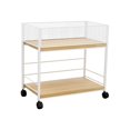 thumbnail image 3 of Estante de almacenamiento debajo del escritorio, organizador de archivos, organizador de ropa para manualidades, resistente blanco con rueda, 3 of 9