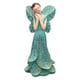 thumbnail image 3 of Estatua de hada de las flores, figura decorativa, artesanía artística, adorno de escritorio, figura de niña Azul, 3 of 7