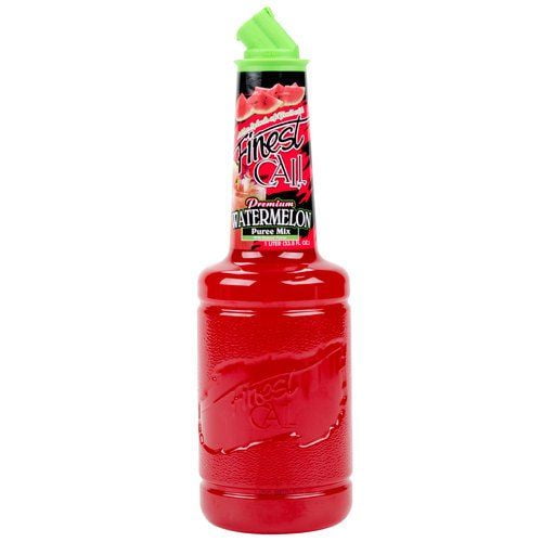 2 Pack-Finest Call Watermelon Puree Mix - 1 Liter Bottle Packaing may vary