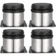 thumbnail image 1 of Juego de 4 patas de muebles de acero inoxidable ajustables en altura para gabinetes de mesa de sofá - 5 cm, 74 g JAMW Sencillez, 1 of 3