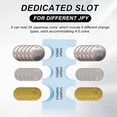 thumbnail image 3 of Japanese Coin Holder, 2Pcs Portable JPY Coin Organiser Dispenser 6 Slots with Pack for Japanese Yen Home Office, Light Blue/Pink, 3 of 7