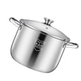 thumbnail image 2 of Thick Stock Pot Stainless Steel Stockpot Multifunction Soup Pot Durable Steamed Pot Cookware Pot for Home Kitchen Cooking Restura, 2 of 8