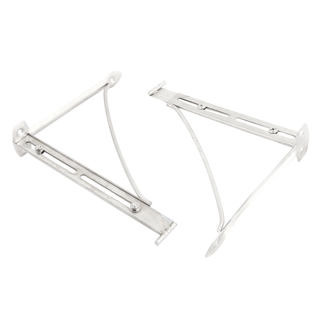 Bathroom Metal 90 Degree Wall Mounted Brace Support Shelf Brackets 2pcs