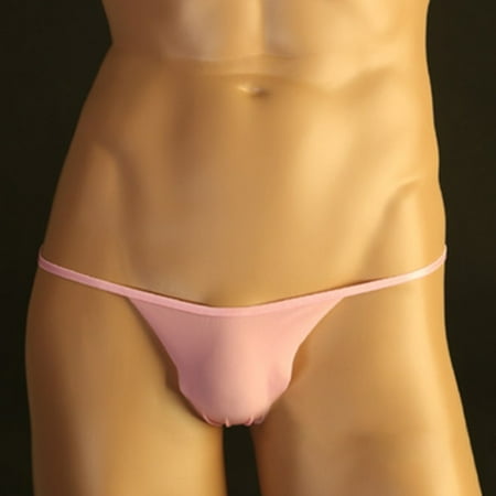 

Mens Sexy Briefs Ice silk Pouch Panties G-string Underwear T-back Thong Lingerie