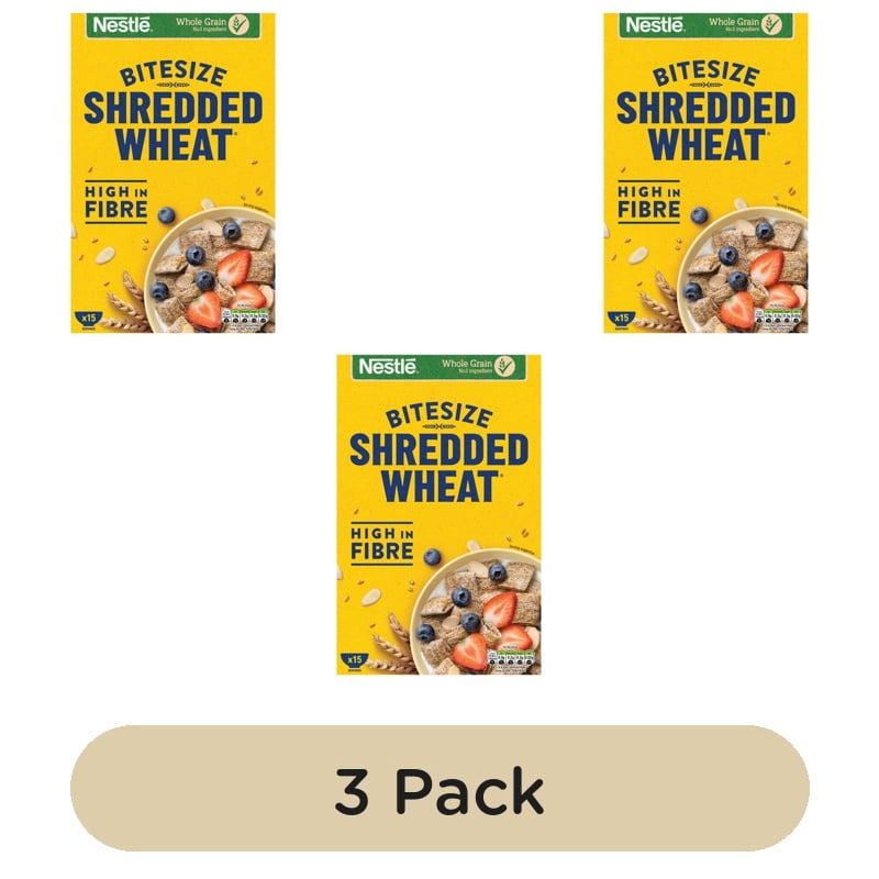 Shredded Wheat Bitesize Breakfast Cereal 625g, British Import (Pack of 3)