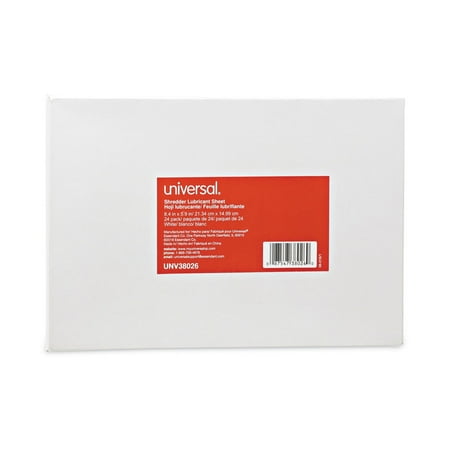 Universal RS-SLS-02 5.5 in. x 2.8 in. Shredder Lubricant Sheets (24/Pack)