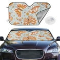 thumbnail image 2 of Balery Retro Floral Butterfly Windshield Sun Shade, Car Front Window Sunshade Cover ,Automotive Interior Portected Blocks Uv Rays For Car Pickup Truck Suv Accessories- Medium, 2 of 7