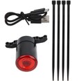 thumbnail image 1 of Sensor inteligente de bicicleta, luz trasera táctil de freno, carga USB, luz trasera de paseo nocturno, cojín negro, 1 of 10