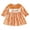 Orange, variant on Toddler Baby Girl Easter Dresses Meaningful Easter Bunny Cross Carrot Smocked Gingham Dress for Church