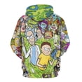 thumbnail image 3 of Rick And Morty Unisex Adult Hoodie Casual Hooded Sweatshirt Pullover Novelty 3D Printed Sweater Jacket M, 3 of 8