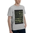 thumbnail image 2 of Bingfone American Flag Camo Men'S Loose Fit Short-Sleeve Pocket T-Shirt, 2 of 7