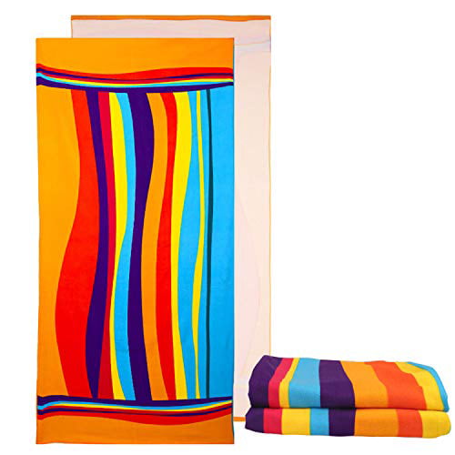 Oversized Beach Blanket Towel Portable Ultra Details about   NuanSumm Microfiber Beach Towels 
