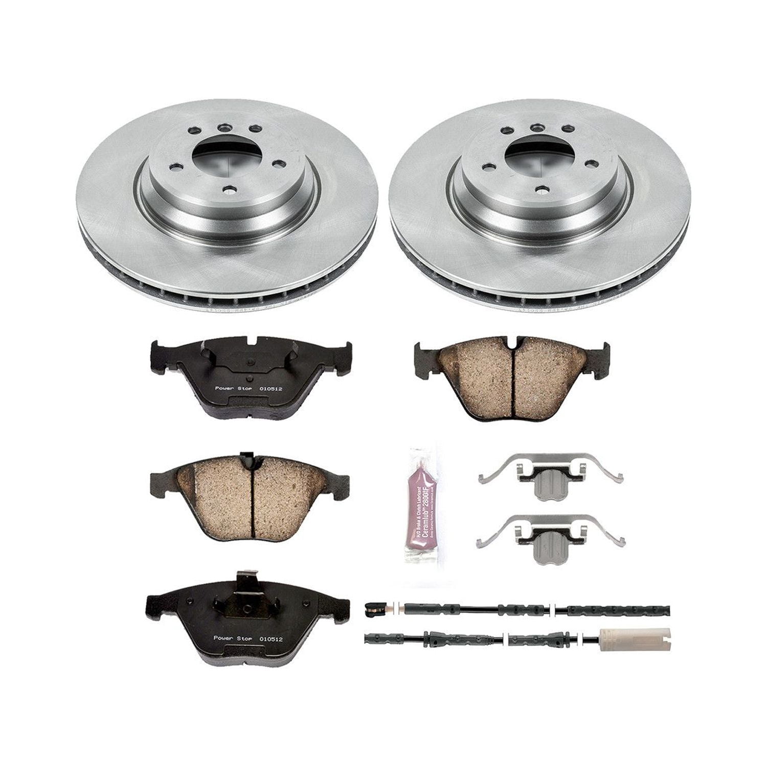 Power Stop Front Stock Replacement Brake Pad and Rotor Kit KOE6058