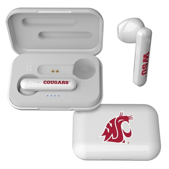 Keyscaper Washington State Cougars Wireless TWS Insignia Design Earbuds