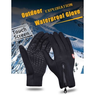OZERO Guanti invernali da uomo in nappa calda lana touch screen