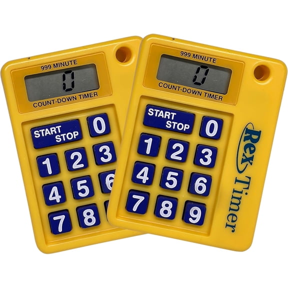 Kitchen Timer, 999 Minutes, Yellow, Magnetic, Productivity Timer