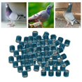 thumbnail image 2 of kurtrusly 100Pcs 2022 Aluminium Dove Racing Pigeon Foot Rings Bands 8mm Blue, 2 of 8